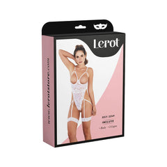 Body Flavia Blanco Lerot, a white lace lingerie set with delicate floral details