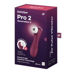 Powerful and elegant clitoral stimulator in deep red color