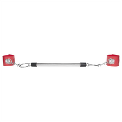 Esposas con Barra Separadora - Rojo para juegos de pareja apasionados