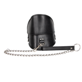 Collar mordaza negro con diseño elegante y acabado brillante