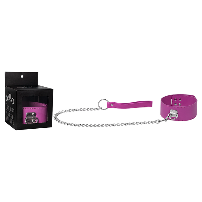 Beautiful purple cherry domination collar for a bold and confident look