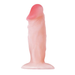 Estimulador anal de silicona con diseño de pene en relieve