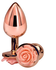 Rose Pink Steel Anal Plug for Pleasurable and Sensual Experience