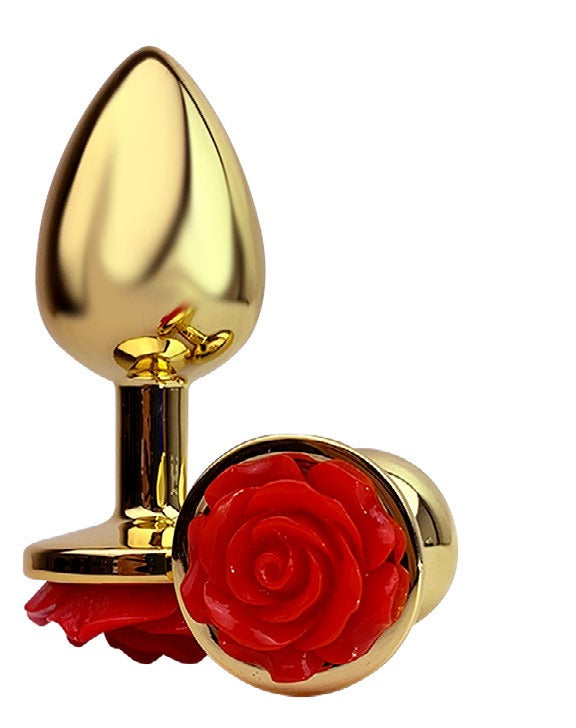 Rosa de Oro plug anal made of high-quality gold-colored material