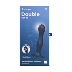 Satisfyer Double Ball - R: A close-up of the silicone texture and ergonomic design for maximum pleasure and comfort during use