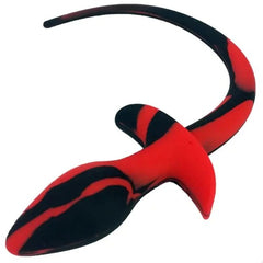 Black silicone anal plug shaped like a lizard, perfect for roleplay and sensory play