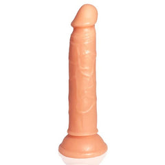 Realistic silicone dildo named Benjamin in vibrant pink color for pleasure and satisfaction