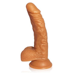 A close-up image of Dildo Lucas, a high-quality silicone dildo