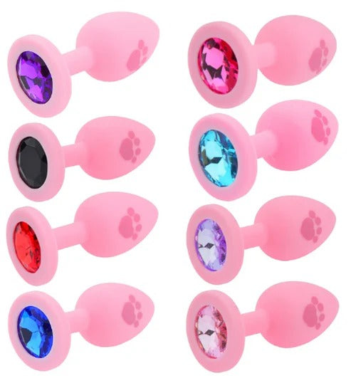 Silicone foot print-shaped plug Joya, designed for comfort and support