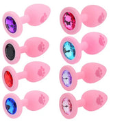 Silicone foot print-shaped plug Joya, designed for comfort and support