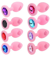 Silicone foot print-shaped plug Joya, designed for comfort and support