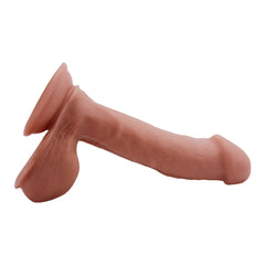 Realistic flesh-colored dildo with lifelike texture and topless design for intimate pleasure