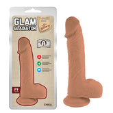 Dildo de silicona de color dorado con diseño de gladiador romano