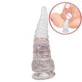 Dildo Tentáculo, a purple silicone toy with textured tentacle design