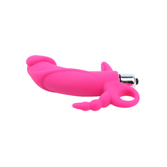 Vibrador de triple acción para estimulación interna y externa