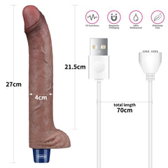 Vibrador Real Softee 11 con diseño realista y potente motor vibratorio