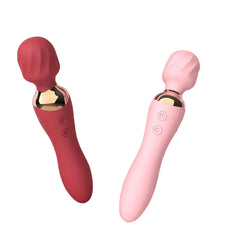 Close-up of the Masajeador Juliana showing its sleek design and ergonomic handle