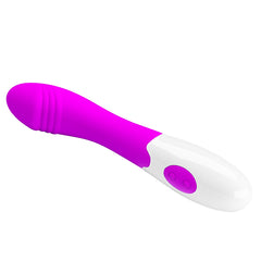Potente vibrador con textura suave y motor silencioso para discreción