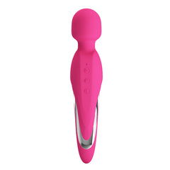 Diseño ergonómico y textura suave del vibrador Wand Michael Térmico