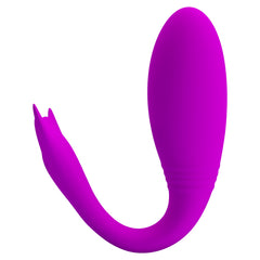 Vibrador interactivo Jayleen con textura suave y agradable al tacto