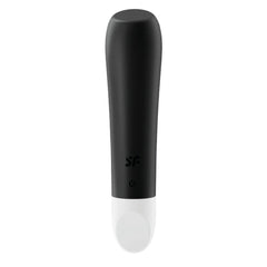Satisfyer Ultra Power Bullet 2 in sleek black design with ribbed texture