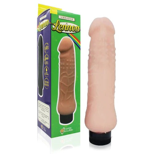 Dildo Vibrador Realista - Lennon in flesh color, with realistic texture and shape, for pleasurable stimulation and intimate satisfaction