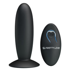 Remote control 12 function vibrating plug for hands-free pleasure and control