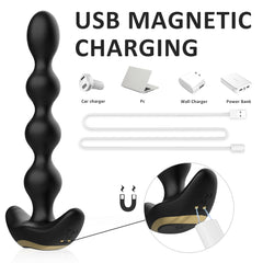 Vibrador Anal Austin Control Remoto de silicona suave y segura para el cuerpo