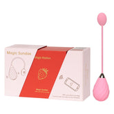Huevo vibrador con APP Magic Sundae en color rosa brillante y diseño elegante