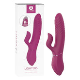 Vibrador Lighter with sleek silver design and adjustable flame control