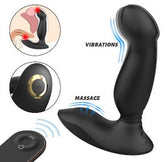 Estimulador de próstata de silicona suave con control remoto inalámbrico