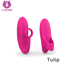 Estimulador Tulip Punto G de color rosa con diseño ergonómico