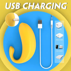 Remote-controlled banana vibrator designed for discreet pleasure with 10 vibration settings