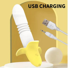 Close-up of Vibrador Banano Thrusting showing its sleek design and texture