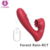 Remote control forest rain vibrator with powerful vibrations and sleek design