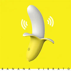 Vibrador Banana - yellow silicone vibrator with curved shape for G-spot stimulation