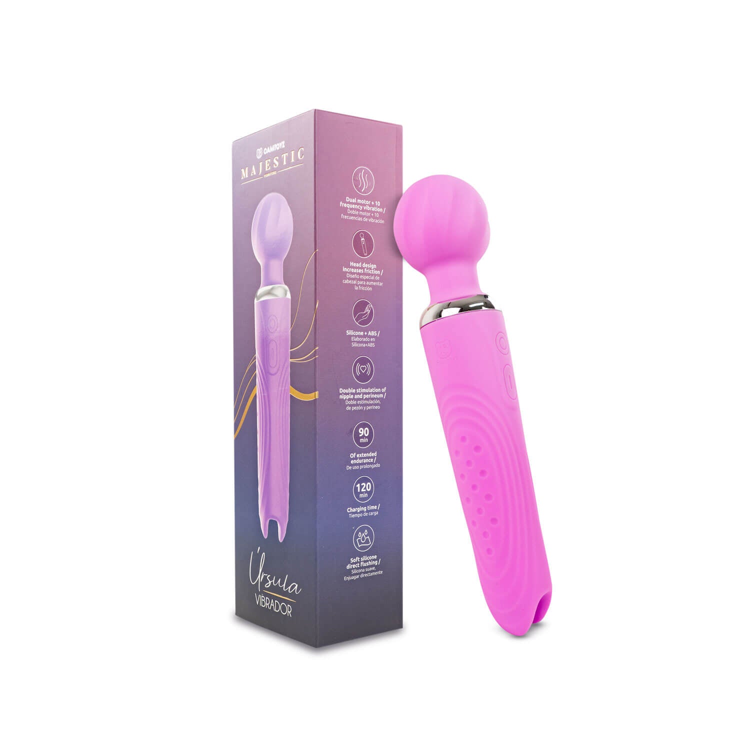 Vibrador Tipo Hitachi Ursula Majestic designed with powerful vibrations for maximum pleasure