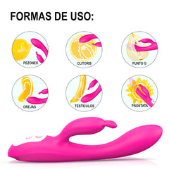 Vibrador con doble estimulación para alcanzar orgasmos intensos y duraderos