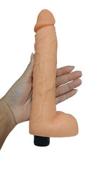 Close-up of Vibrador Roberto in luxurious black silicone material
