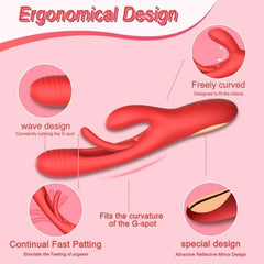 Vibrador Donald silicone vibrator with multiple vibration settings and textured design for added stimulation