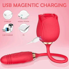 Rosa Anton Vibrator in pink color with a sleek design and powerful vibrations for ultimate pleasure