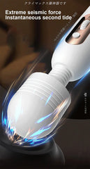 Masajeador Dunkan, a handheld deep tissue massager with multiple speed settings