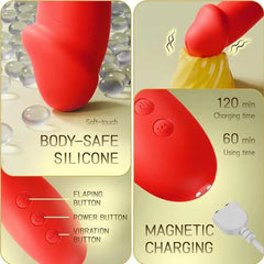 Vibrador Vito recargable con múltiples patrones de vibración para variedad de sensaciones placenteras