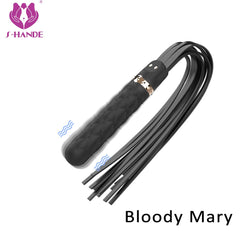Black and red vibrating whip with sleek design and powerful stimulation