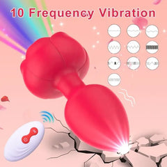 Black plug vibrador Angelo product with smooth silicone material and strong vibrations