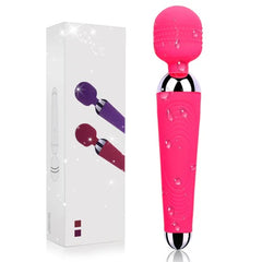 Small wand-shaped vibrating massager for targeted muscle relief and relaxation