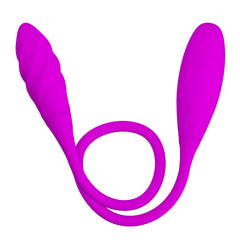 Vibrador Snaky Vibe Doble Punta con diseño curvo para estimulación precisa
