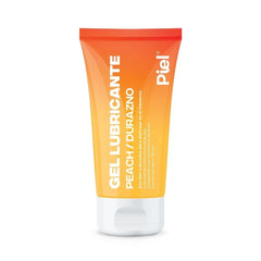 A 30 ml bottle of peach-scented intimate lubricant for sensitive skin