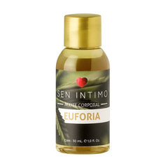 30 ml bottle of Aceite Para Masajes Sensual Euforia, a sensual massage oil for a euphoric experience, perfect for relaxation and intimacy