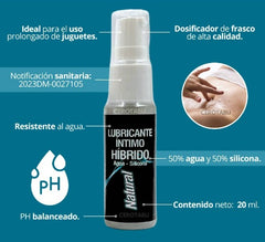 Lubricante híbrido 20 ml diseñado para mejorar la intimidad y el placer sexual